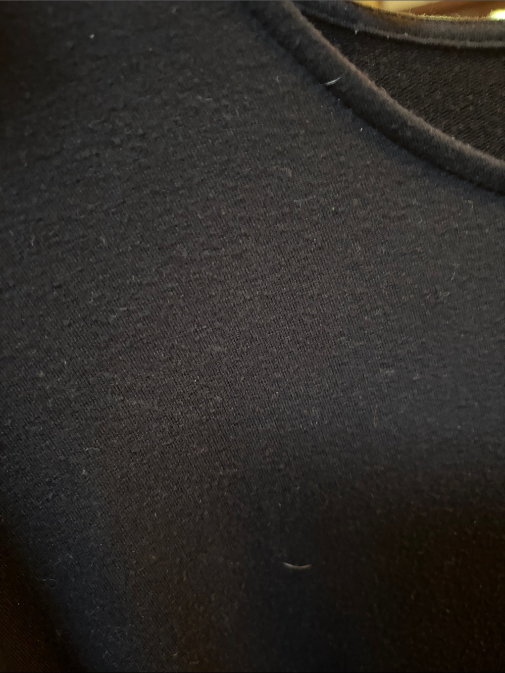 Madison Black Top with Black and White Striped Sleeves - Picture 5 of 5